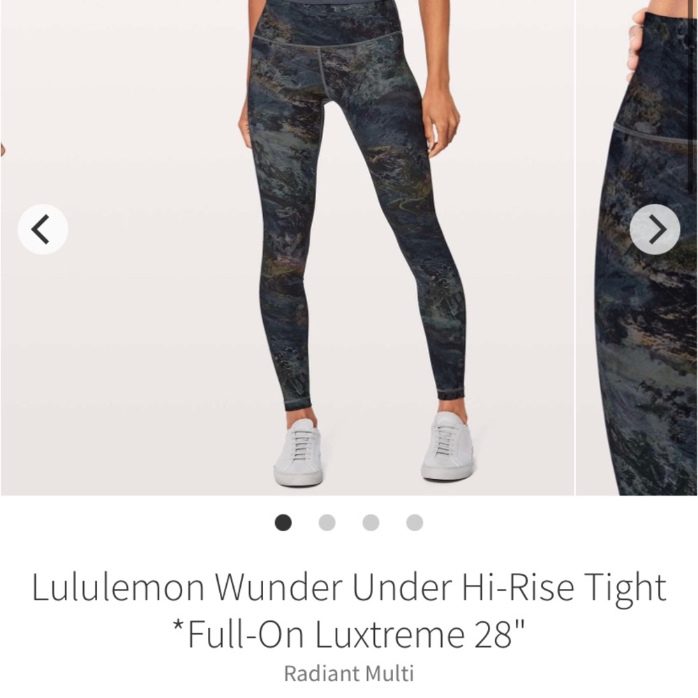 Lululemon Wunder Under Hi-RiseTight Full On Luxtreme Radiant Multi Size 8